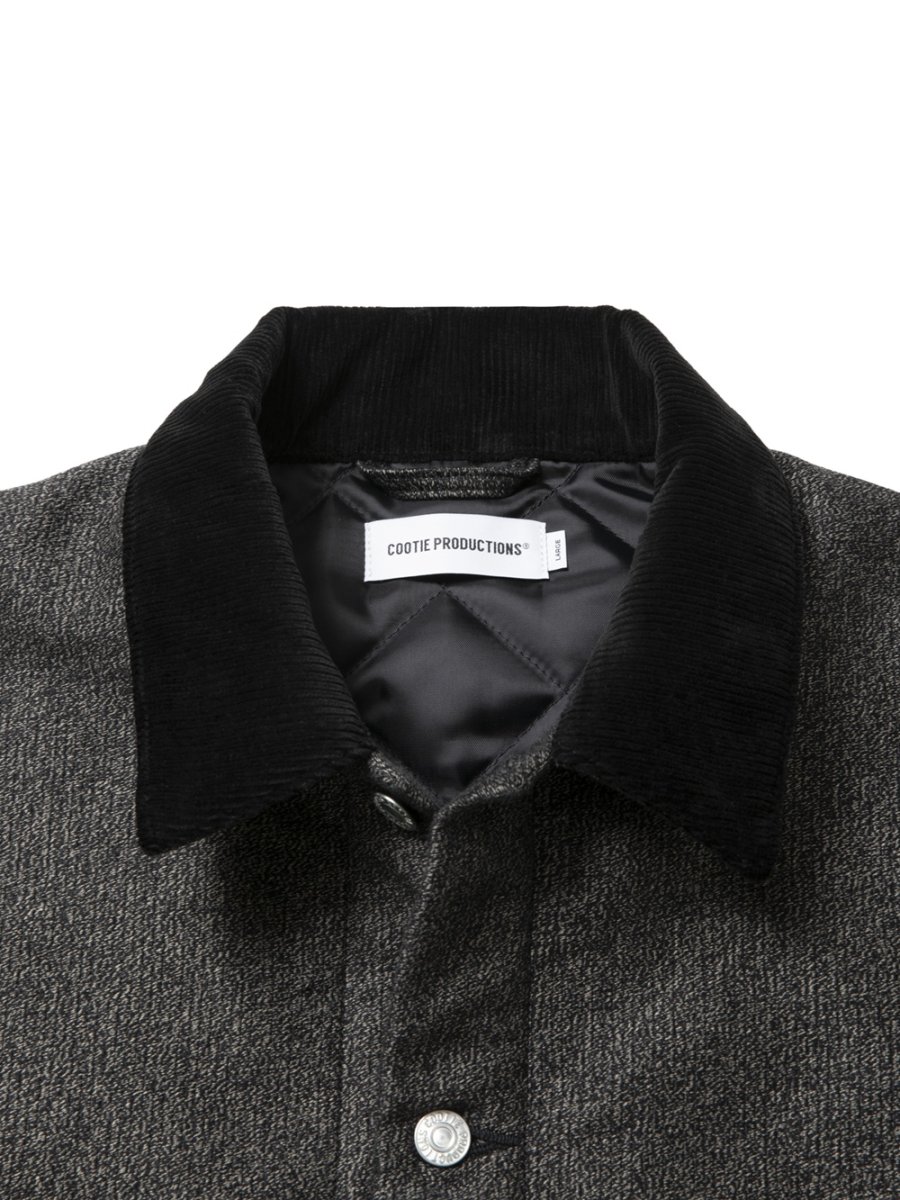 画像3: COOTIE PRODUCTIONS/Bedford Cloth Quilting Coverall（Salt and Pepper）［ベッドフォードクロスキルティングカバーオール-26秋冬］ (3)