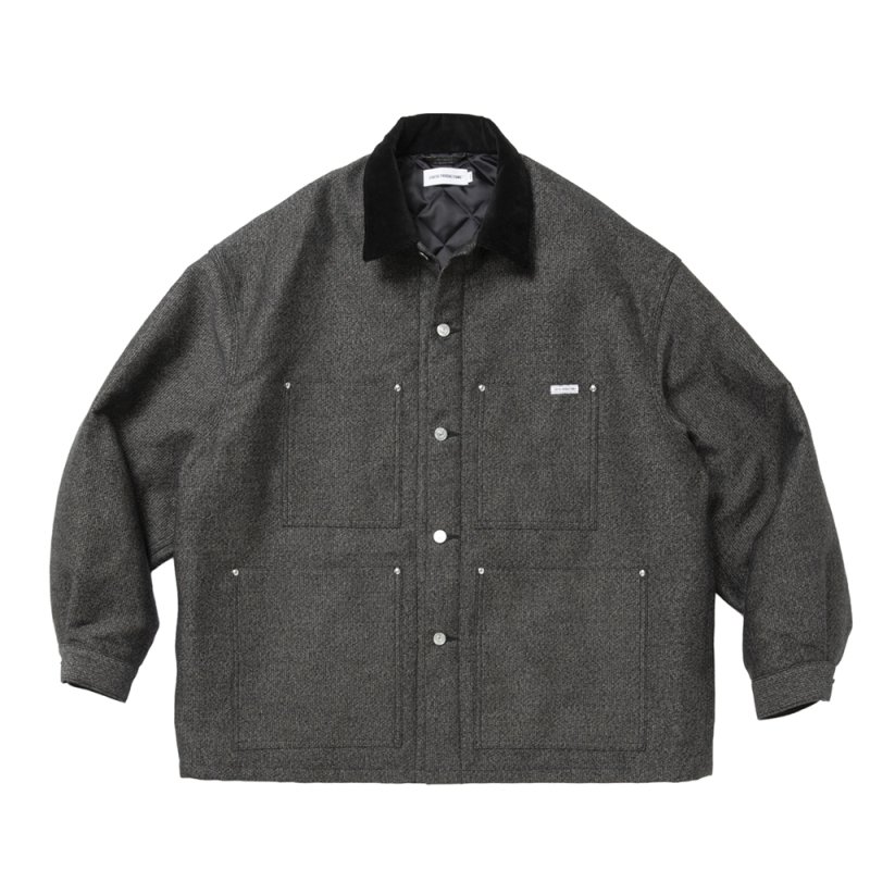画像1: COOTIE PRODUCTIONS/Bedford Cloth Quilting Coverall（Salt and Pepper）［ベッドフォードクロスキルティングカバーオール-26秋冬］