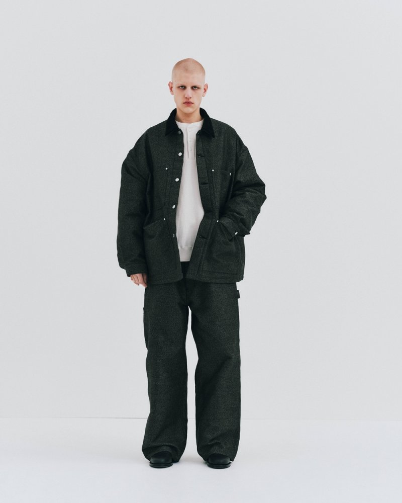 画像3: COOTIE PRODUCTIONS/Bedford Cloth Quilting Coverall（Salt and Pepper）［ベッドフォードクロスキルティングカバーオール-26秋冬］
