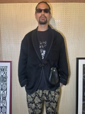 画像4: exodus brand/BUDS PAISLEY EASY PANTS（BLACK）［バッズペイズリーイージーパンツ-26秋冬］ (4)