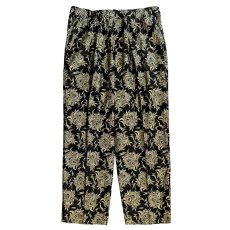 画像2: exodus brand/BUDS PAISLEY EASY PANTS（BLACK）［バッズペイズリーイージーパンツ-26秋冬］ (2)