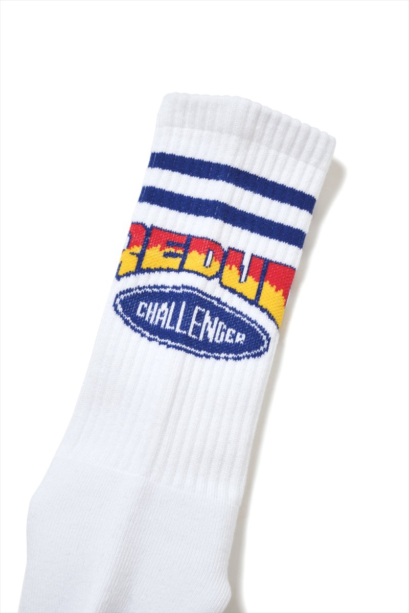 画像2: CHALLENGER/PREDUCE SOCKS（WHITE）［プリデュースソックス-26秋冬］