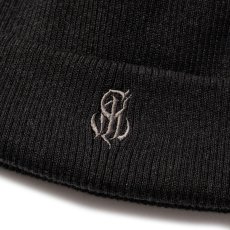 画像2: CALEE/CAL NT LOGO KNIT CAP（HEATHER BLACK）［ニットキャップ-26秋冬］ (2)