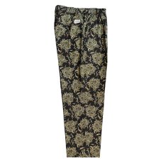 画像1: exodus brand/BUDS PAISLEY EASY PANTS（BLACK）［バッズペイズリーイージーパンツ-26秋冬］ (1)