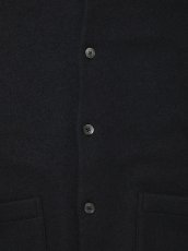 画像4: COOTIE PRODUCTIONS/W/N Boucle Polo Cardigan（Black）［ウールブークレポロカーディガン-26秋冬］ (4)