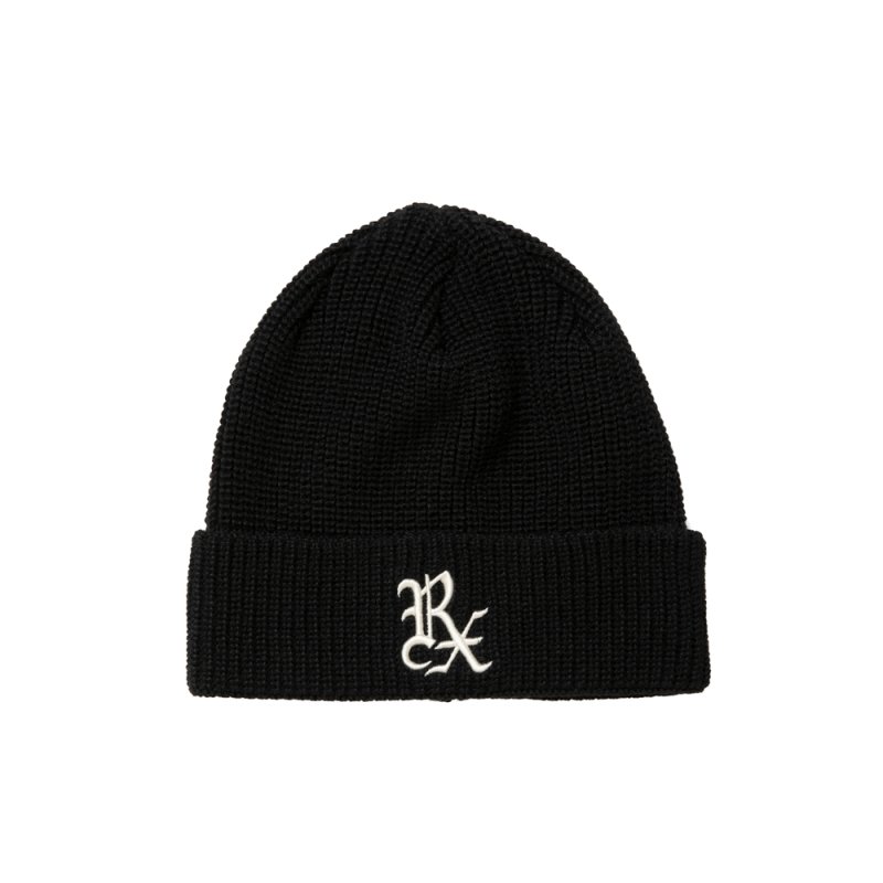 画像1: ANTIDOTE BUYERS CLUB/Alpaca Ribbed Beanie（Black）