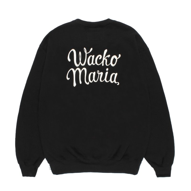 画像2: WACKO MARIA/HEAVY WEIGHT SWEAT SHIRT（BLACK）［クルーネックスウェット-26秋冬］