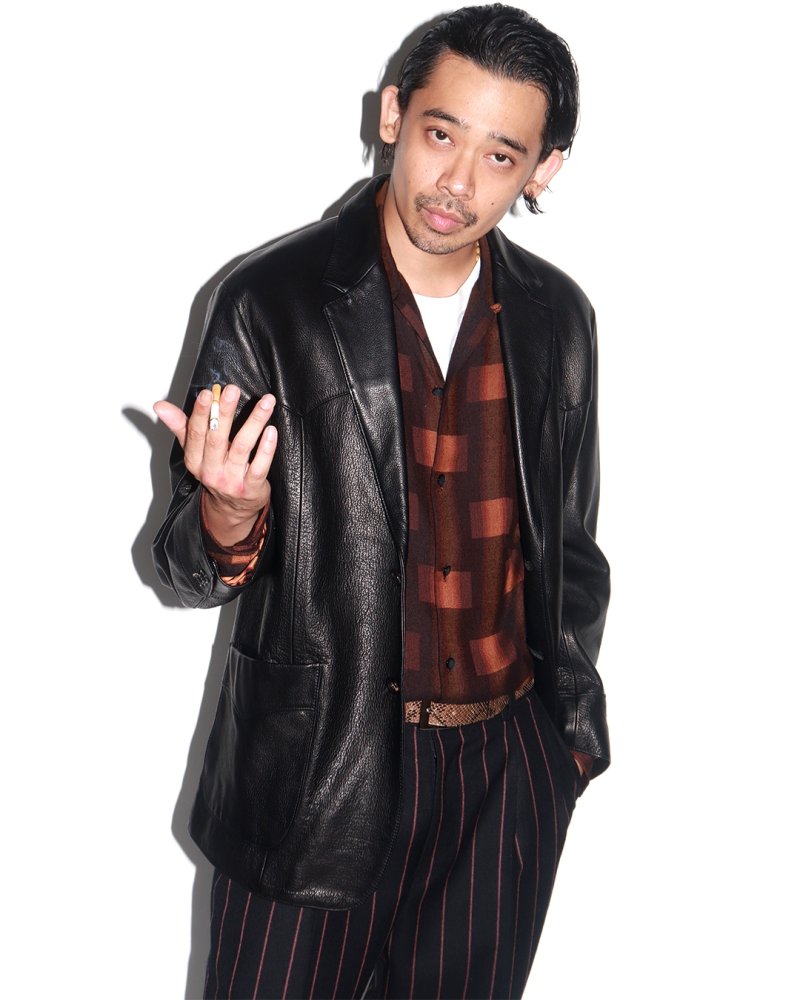 画像3: WACKO MARIA/OMBRE CHECK OPEN COLLAR SHIRT（BROWN）［オンブレチェックオープンカラーシャツ-26秋冬］