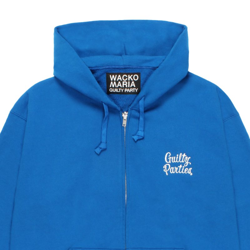 画像3: WACKO MARIA/HEAVY WEIGHT ZIP UP HOODED SWEAT SHIRT（BLUE）［ジップアップパーカー-26秋冬］