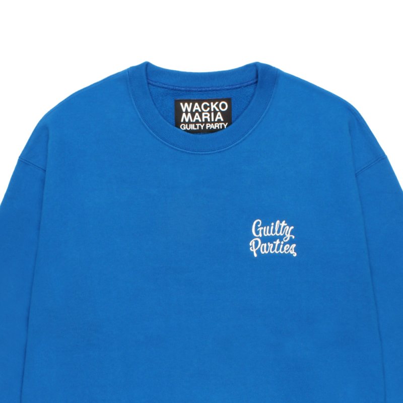 画像3: WACKO MARIA/HEAVY WEIGHT SWEAT SHIRT（BLUE）［クルーネックスウェット-26秋冬］