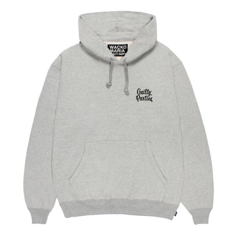 画像1: WACKO MARIA/HEAVY WEIGHT HOODED SWEAT SHIRT（GRAY）［プルオーバーパーカー-26秋冬］