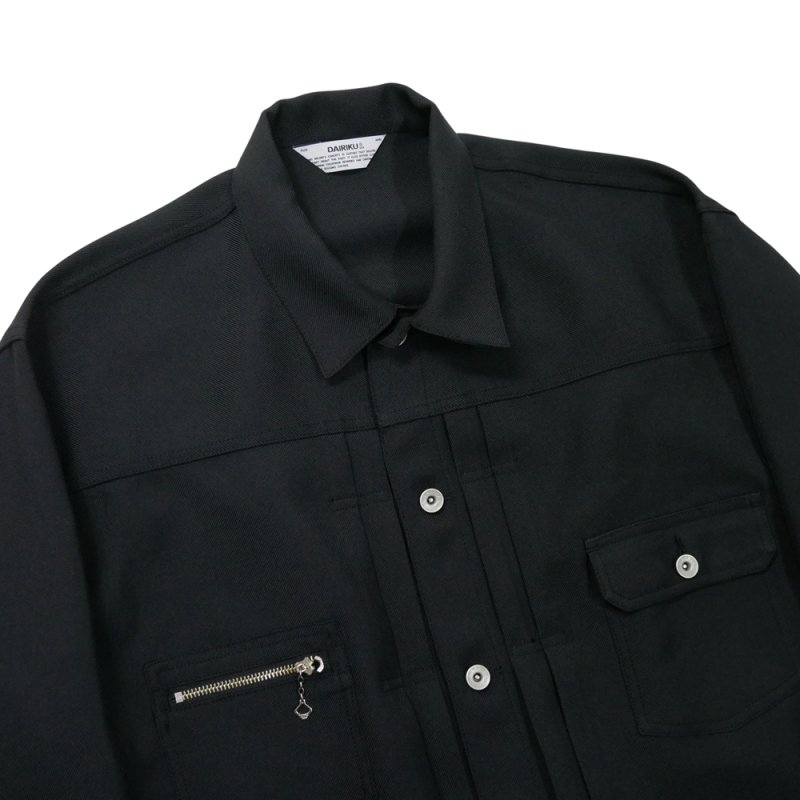 画像3: DAIRIKU/2pkt Polyester Jacket（Black）［2ポケットポリエステルJKT-26秋冬］