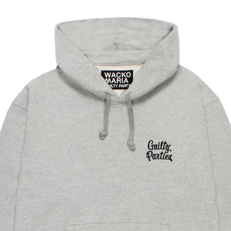画像3: WACKO MARIA/HEAVY WEIGHT HOODED SWEAT SHIRT（GRAY）［プルオーバーパーカー-26秋冬］
