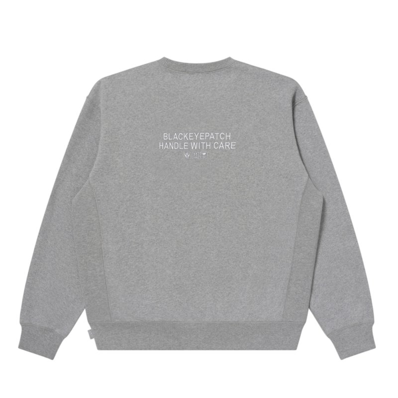 画像2: BlackEyePatch/HWC GESTURE LABEL CREW SWEAT(H.GRAY)