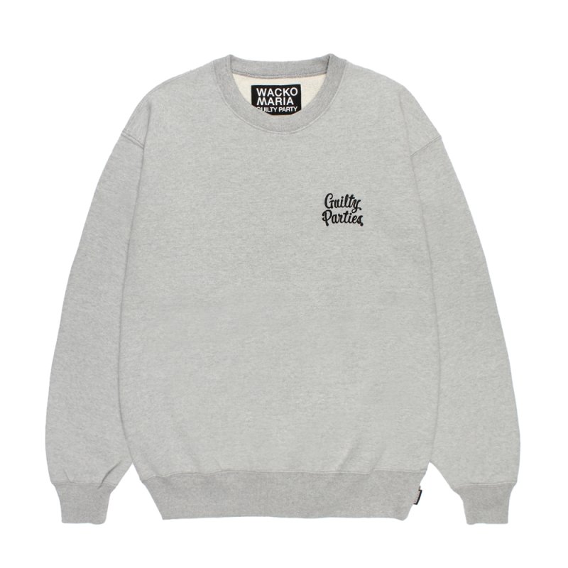 画像1: WACKO MARIA/HEAVY WEIGHT SWEAT SHIRT（GRAY）［クルーネックスウェット-26秋冬］