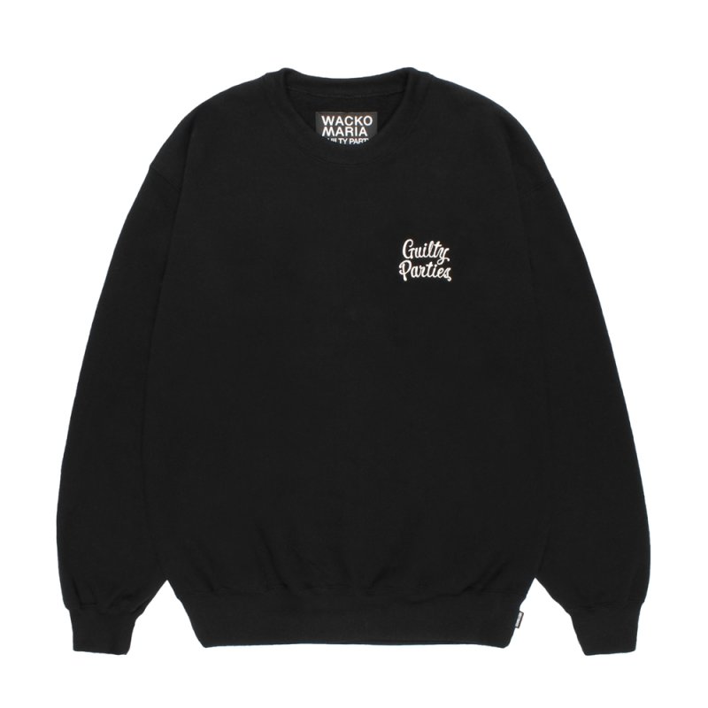 画像1: WACKO MARIA/HEAVY WEIGHT SWEAT SHIRT（BLACK）［クルーネックスウェット-26秋冬］