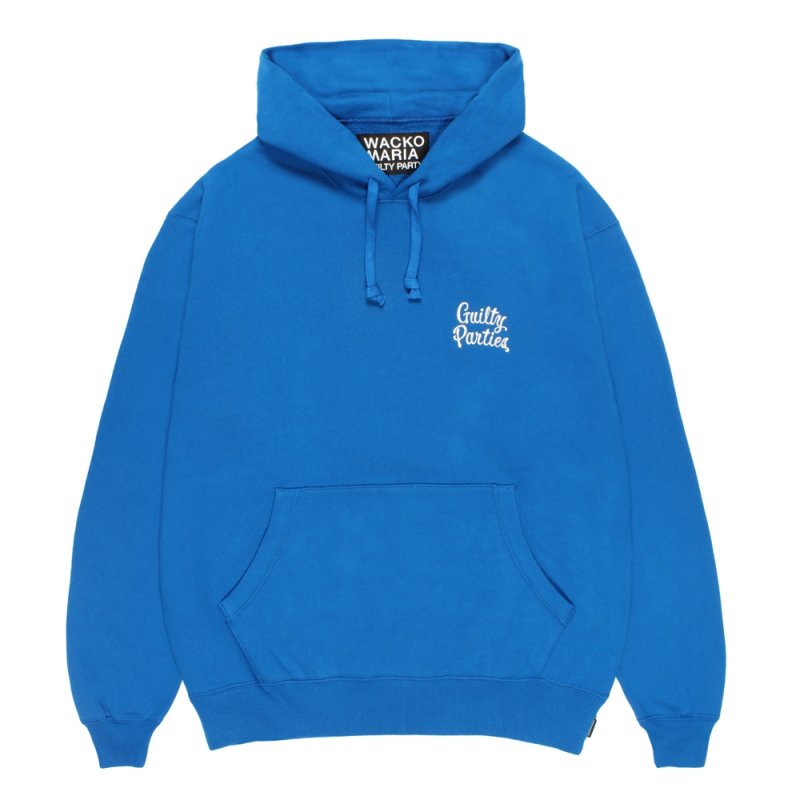 画像1: WACKO MARIA/HEAVY WEIGHT HOODED SWEAT SHIRT（BLUE）［プルオーバーパーカー-26秋冬］