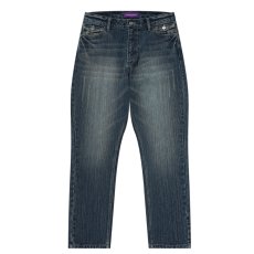 画像1: BlackEyePatch/LEOPARD FLAP SLIM FIT JEANS（INDIGO） (1)