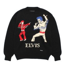 画像1: WACKO MARIA/INTARSIA KNIT SWEATER（BLACK）［インターシャニットセーター-26秋冬］ (1)