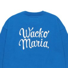 画像4: WACKO MARIA/HEAVY WEIGHT SWEAT SHIRT（BLUE）［クルーネックスウェット-26秋冬］ (4)