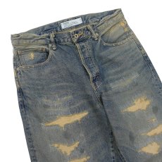 画像3: DAIRIKU/"Straight" Vintage Repair Denim Pants（Indigo）［"ストレート"ヴィンテージリペアデニムパンツ-26秋冬］ (3)