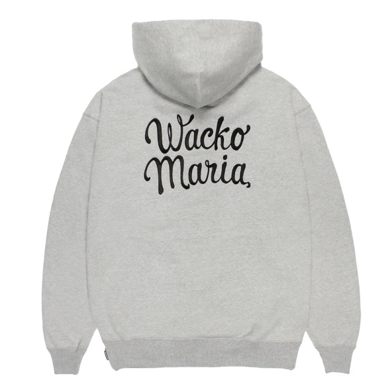 画像2: WACKO MARIA/HEAVY WEIGHT ZIP UP HOODED SWEAT SHIRT（GRAY）［ジップアップパーカー-26秋冬］