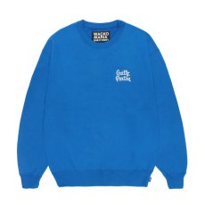 画像2: WACKO MARIA/HEAVY WEIGHT SWEAT SHIRT（BLUE）［クルーネックスウェット-26秋冬］ (2)