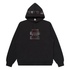 画像1: BlackEyePatch/PLAID FLANNEL OG LABEL HWC HOODIE（BLACK） (1)