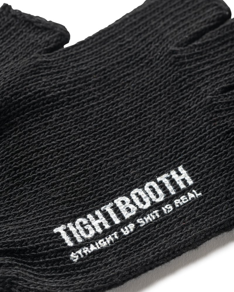 画像2: TIGHTBOOTH/LOGO FINGERLESS GLOVES（Black）［フィンガーレスグローブ-26秋冬］