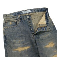 画像4: DAIRIKU/"Straight" Vintage Repair Denim Pants（Indigo）［"ストレート"ヴィンテージリペアデニムパンツ-26秋冬］ (4)