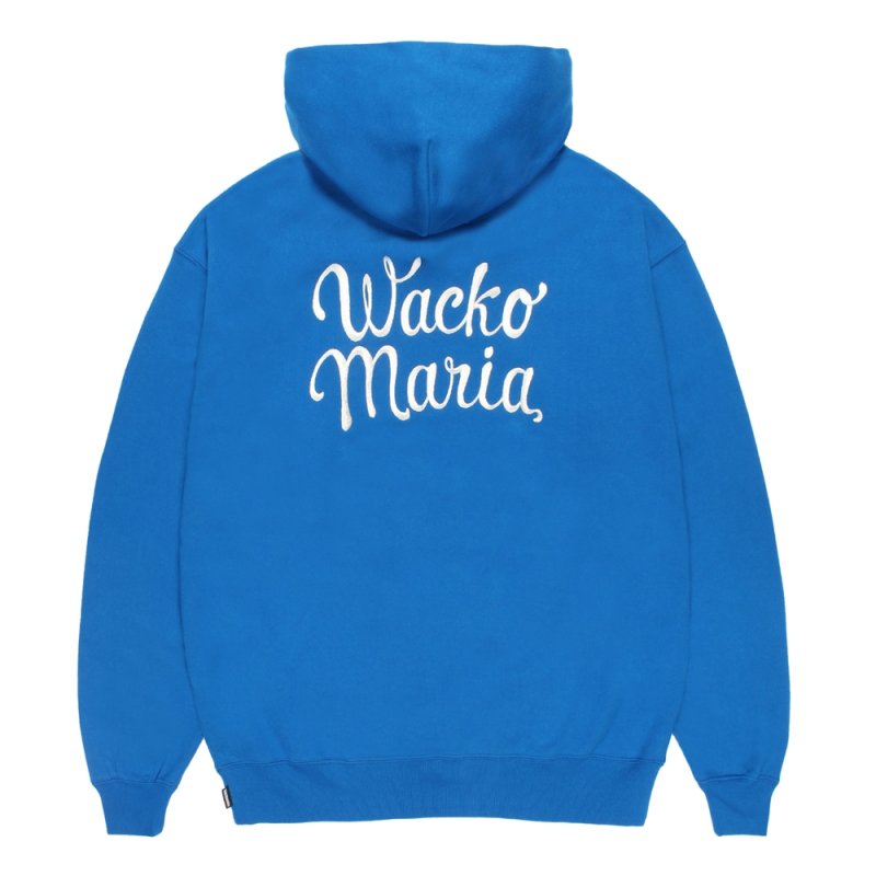 画像2: WACKO MARIA/HEAVY WEIGHT HOODED SWEAT SHIRT（BLUE）［プルオーバーパーカー-26秋冬］