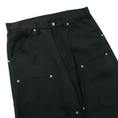 画像3: DAIRIKU/"Painter" Pressed Wide Pants（Black）［"ペインター"スタプレワイドパンツ-26秋冬］ (3)