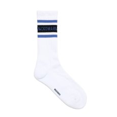 画像1: WACKO MARIA/SPORTS SOCKS（WHITE/BLUE）［スポーツソックス-26秋冬］ (1)