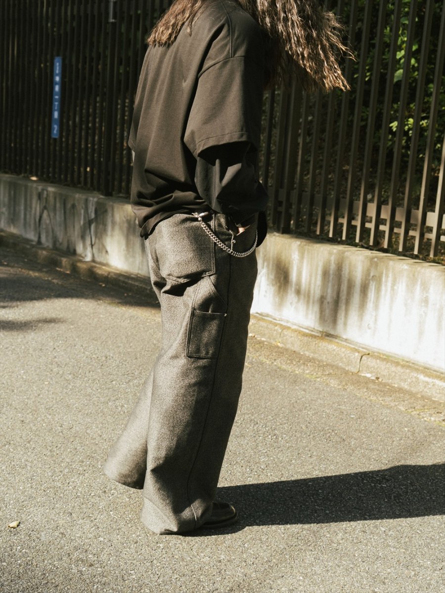 画像8: COOTIE PRODUCTIONS/Bedford Cloth Painter Pants（Salt and Pepper）［ベッドフォードクロスペインターパンツ-26秋冬］ (8)