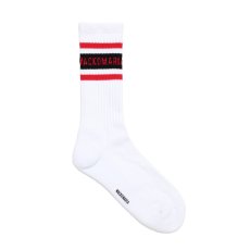 画像1: WACKO MARIA/SPORTS SOCKS（WHITE/RED）［スポーツソックス-26秋冬］ (1)