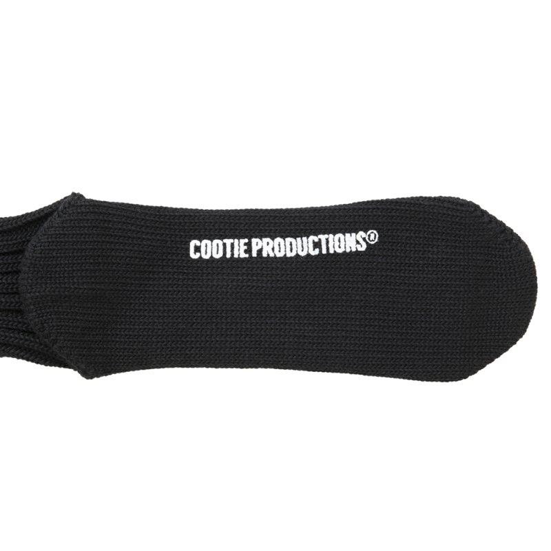 画像2: COOTIE PRODUCTIONS/Lowgauge Middle Socks（Black）［ローゲージミドルソックス-26秋冬］