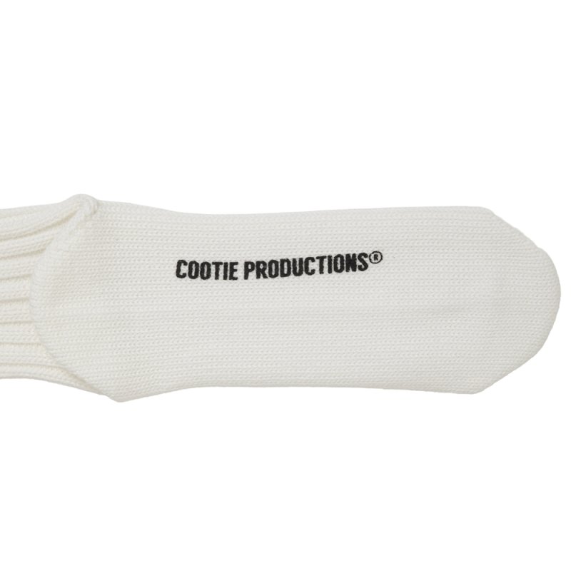 画像2: COOTIE PRODUCTIONS/Lowgauge Middle Socks（White）［ローゲージミドルソックス-26秋冬］