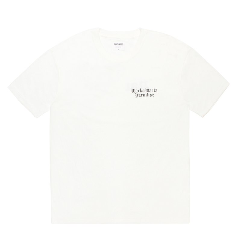 画像1: WACKO MARIA/CREW NECK T-SHIRT（WHITE）［プリントT-26秋冬］