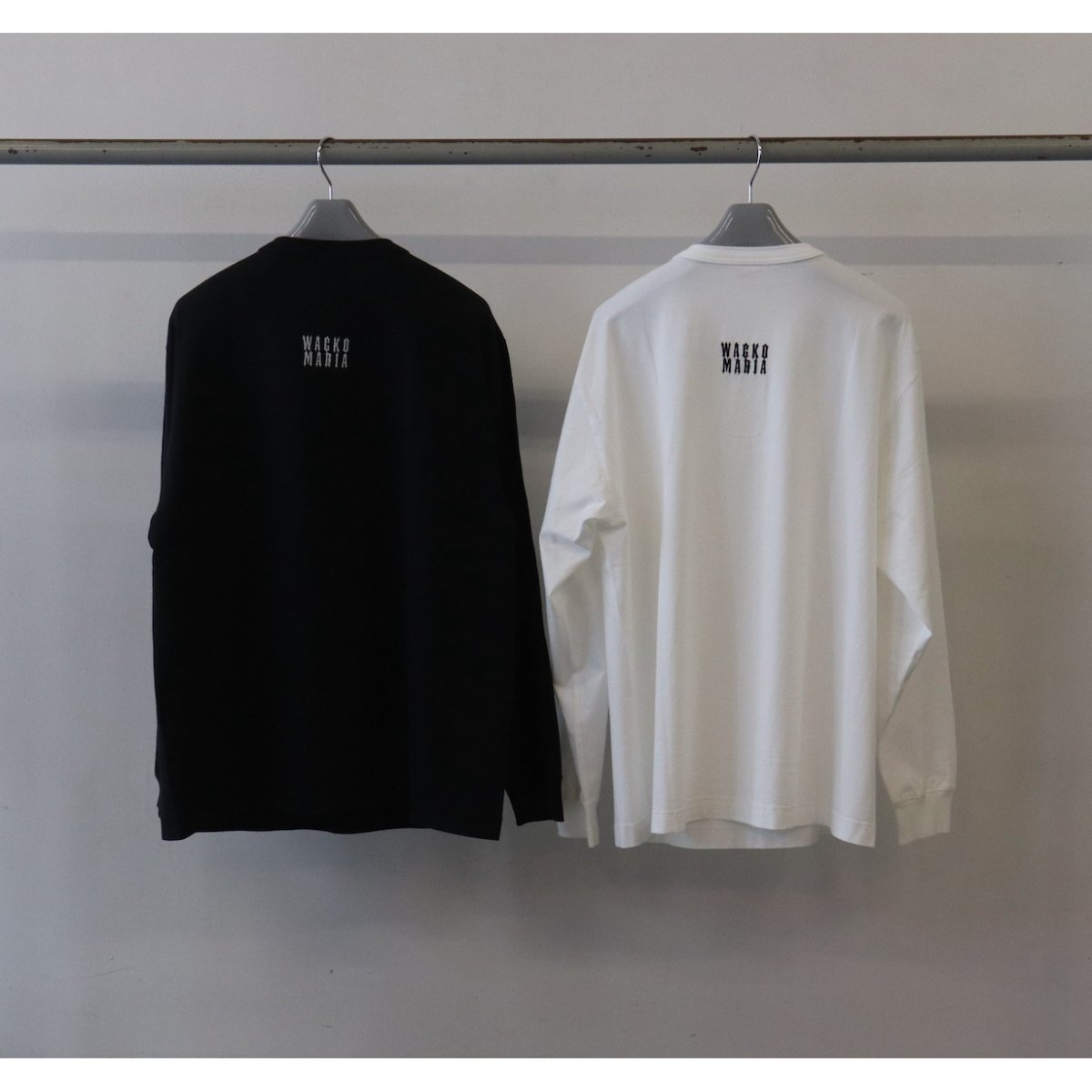 画像7: WACKO MARIA/HEALTHKNIT / HENLEY NECK LONG SLEEVE T-SHIRT（BLACK）［ヘンリーネック長袖T-26秋冬］ (7)