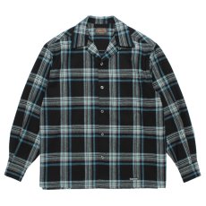 画像1: WACKO MARIA/PENDLETON / WOOL OMBRE CHECK OPEN COLLAR SHIRT（ONE）［ウールオンブレチェックオープンカラーシャツ-26秋冬］ (1)
