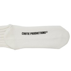 画像2: COOTIE PRODUCTIONS/Lowgauge Middle Socks（White）［ローゲージミドルソックス-26秋冬］ (2)