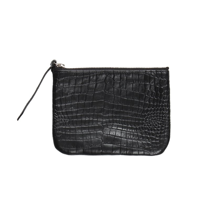 画像1: WACKO MARIA/SPEAK EASY / MULTI LEATHER POUCH（BLACK）［マルチレザーポーチ-26秋冬］