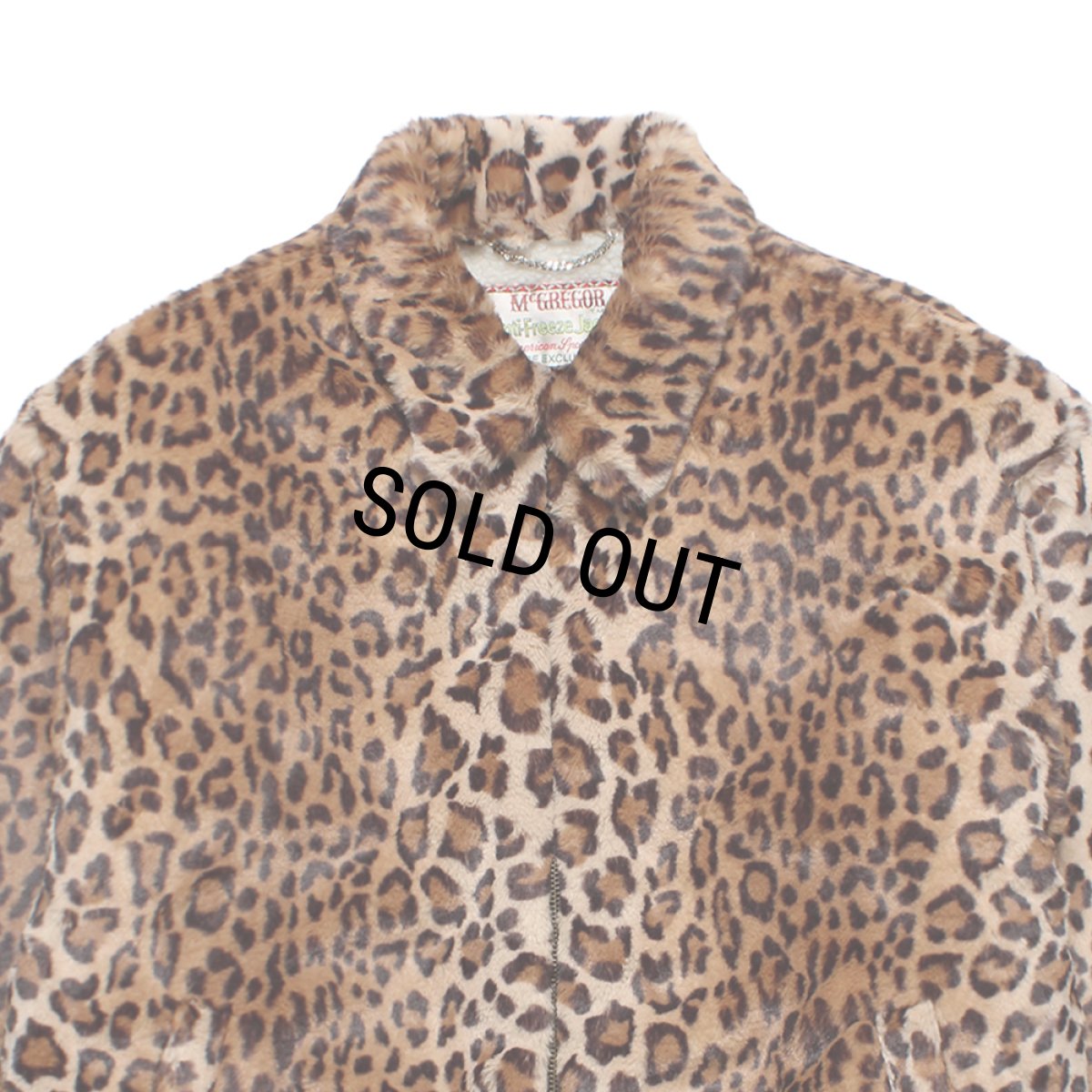 画像2: WACKO MARIA/MCGREGOR / LEOPARD FAUX FUR ANTI-FREEZE JACKET（BEIGE）［レオパードフェイクファーアンチフリーズJKT-26秋冬］ (2)