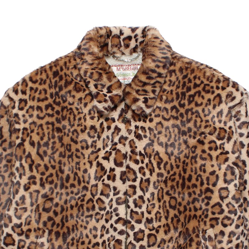 画像2: WACKO MARIA/MCGREGOR / LEOPARD FAUX FUR ANTI-FREEZE JACKET（BEIGE）［レオパードフェイクファーアンチフリーズJKT-26秋冬］