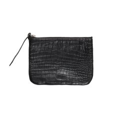 画像1: WACKO MARIA/SPEAK EASY / MULTI LEATHER POUCH（BLACK）［マルチレザーポーチ-26秋冬］ (1)