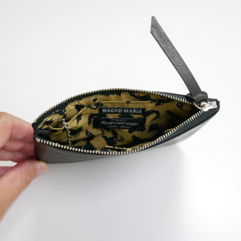 画像2: WACKO MARIA/SPEAK EASY / MULTI LEATHER POUCH（BLACK）［マルチレザーポーチ-26秋冬］
