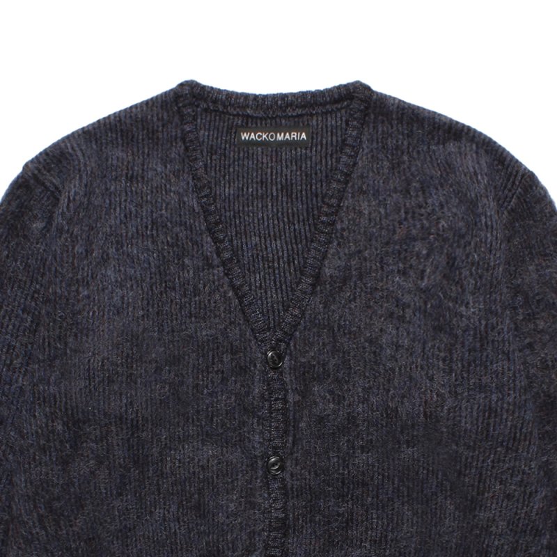 画像2: WACKO MARIA/MULTI-COLOR MOHAIR KNIT CARDIGAN（PURPLE）［マルチカラーモヘアカーディガン-26秋冬］