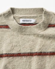 画像3: TIGHTBOOTH/BORDER KNIT SWEATER（Gray）［ボーダーニットセーター-26秋冬］ (3)