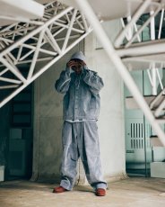 画像8: TIGHTBOOTH/FLOCKY DENIM BALLOON PANTS（Blue）［フロッキーデニムバルーンパンツ-26秋冬］ (8)