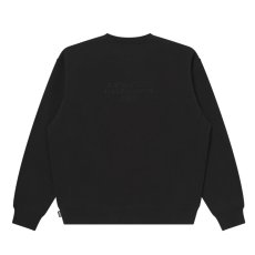 画像2: BlackEyePatch/HWC LEATHER PATCH CREW SWEAT（BLACK） (2)